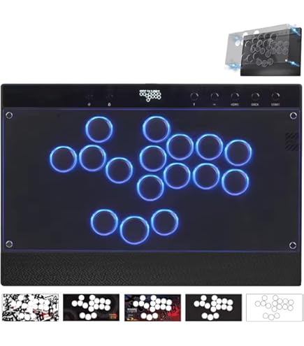 Haute42 レバーレス コントローラー T16 アケコン L字ケーブル付属 Amazon | アケコン レバーレス 格闘ゲーム コントローラー